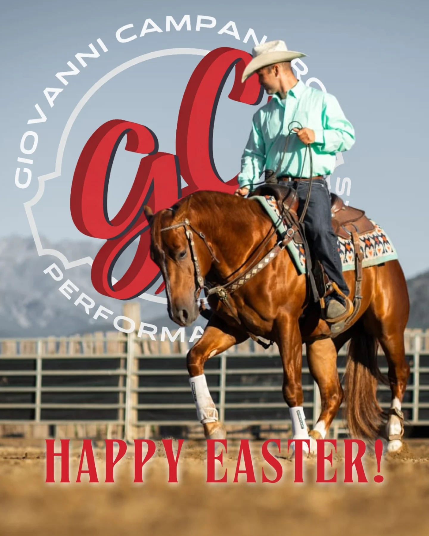𝐇𝐚𝐩𝐩𝐲 𝐄𝐚𝐬𝐭𝐞𝐫 from GC Perfomance Horses - 𝘎𝘪𝘰𝘷𝘢𝘯𝘯𝘪 & 𝘚𝘢𝘳𝘢𝘩!